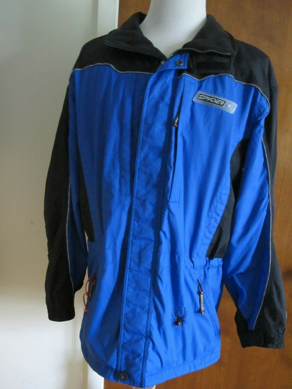 Spyder Men’s Blue/Black Coat Jacket Full Zip Large 