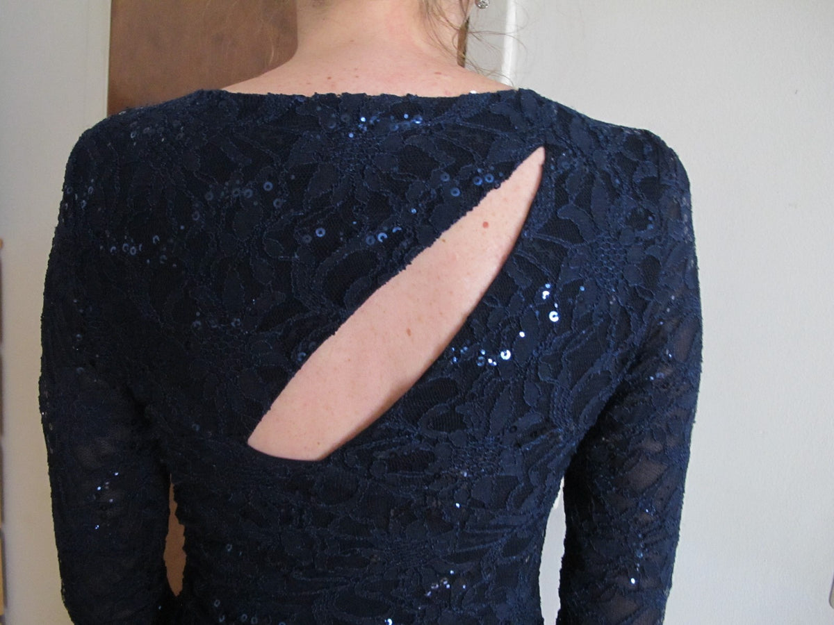 Ralph Lauren women's dark blue evening dress 