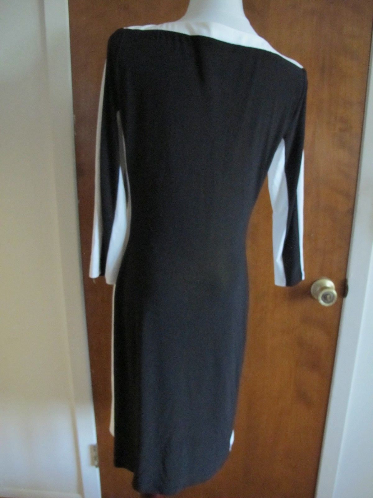 Ralph Lauren's women’s black white lined stylish NWT dress size 12