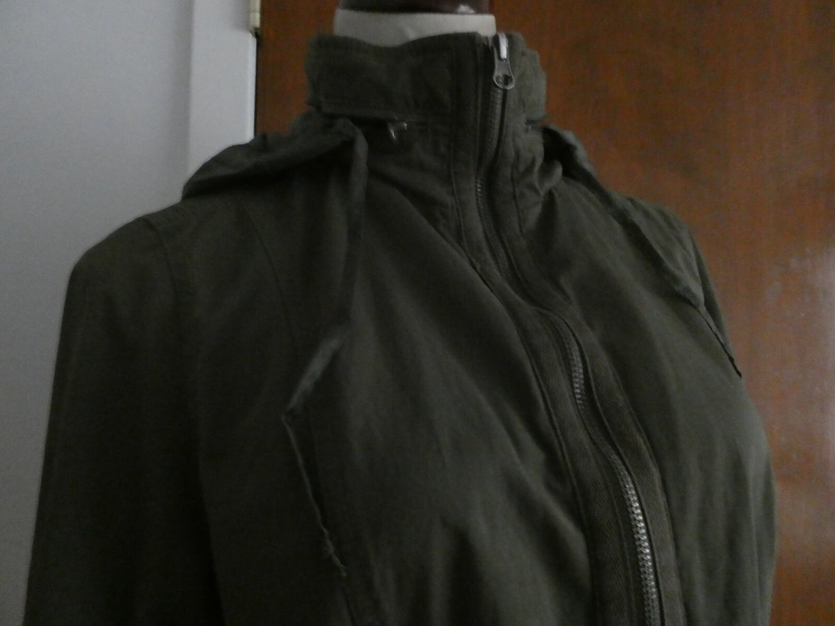 Mossimo Supply Co Women’s Olive Green Water Resistant Hood Jacket Size Small