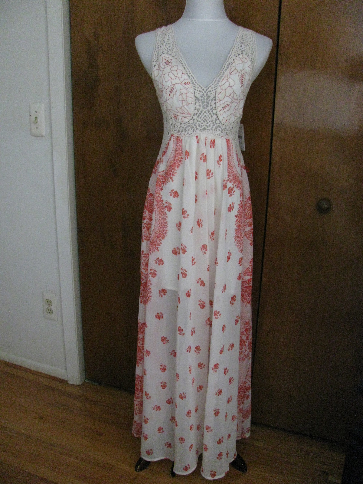 Free People women’s magnolia gorgeous lined maxi dress size 2 New