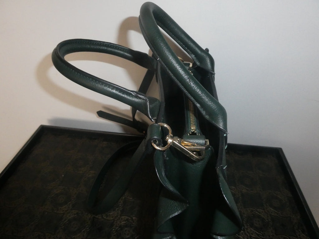 ZARA Women’s Crossbody Green Detailed 2 compartments Small Purse Handbag