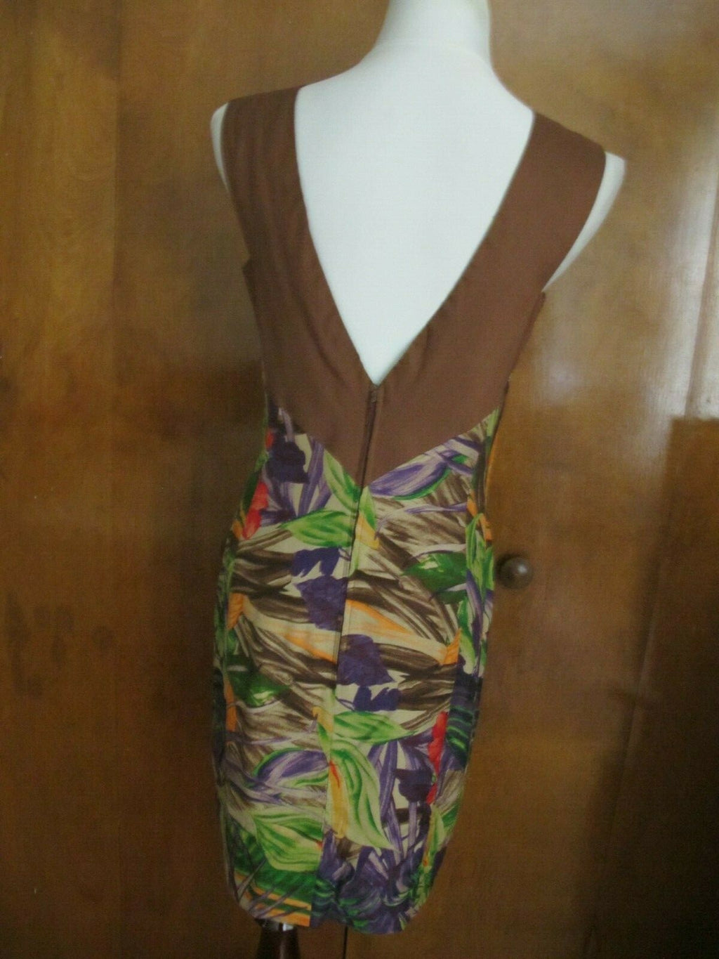 Women's multicolor rayon dress size 10 from Italy
