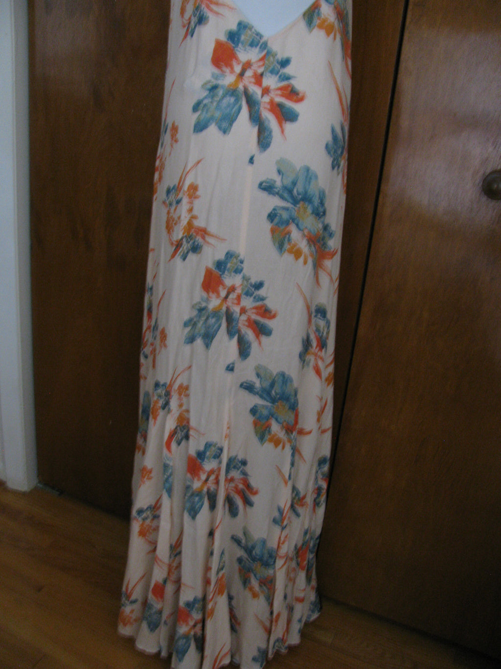 Free people womens combo flared silhouette lightweight soft rayon New dress 