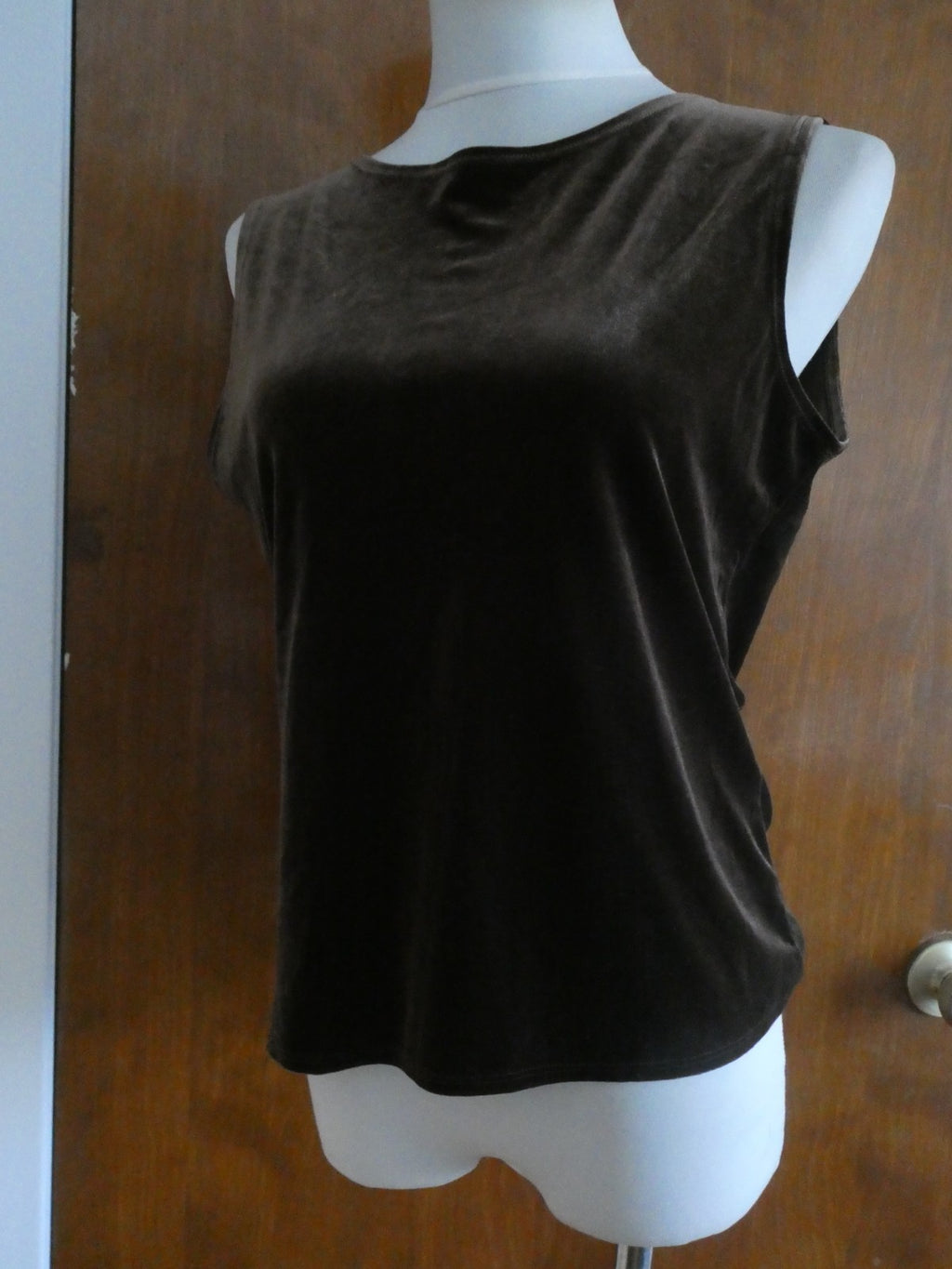 Sport women's brown velour top size Medium
