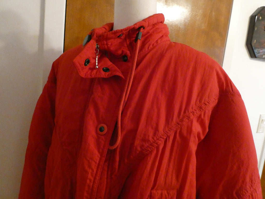 Women’s Royce Winter Coat Red Synthetic Warm Puffer Size 96/170 (US Size M/L)