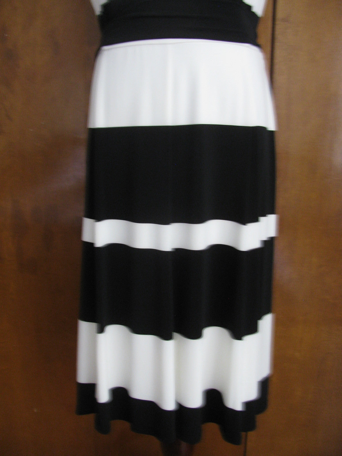 Lauren Ralph Lauren women's black ivory lined dress New