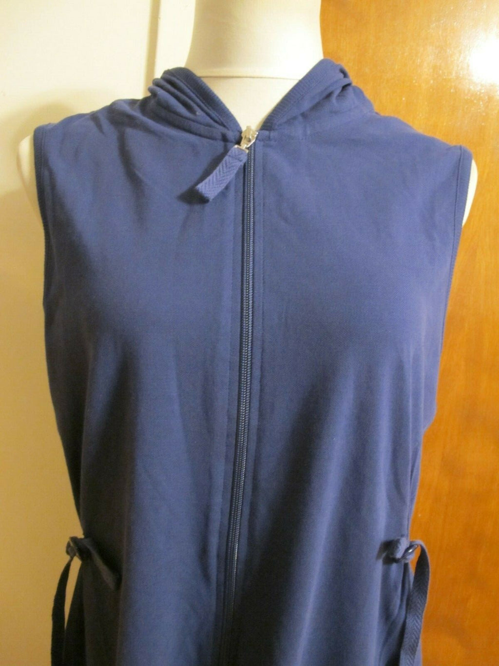 Stan Herman women's navy cotton dress Large