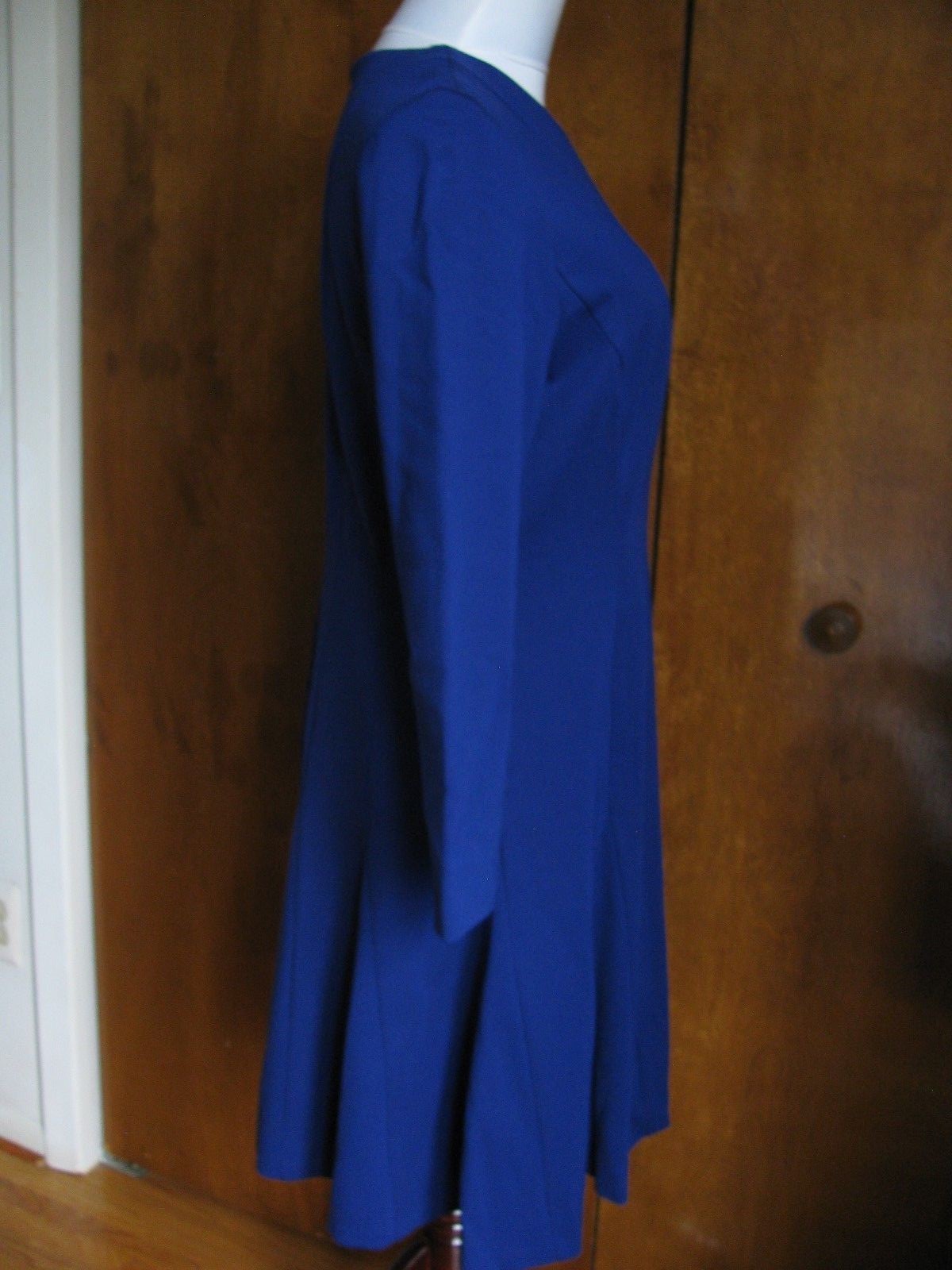 Ralph Lauren women’s stylish A-line cannes blue NWT detailed dress size 12