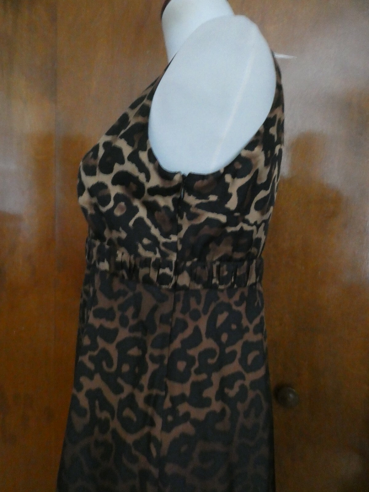 Alfani Women's Black/Brown Silk Dress 8P New