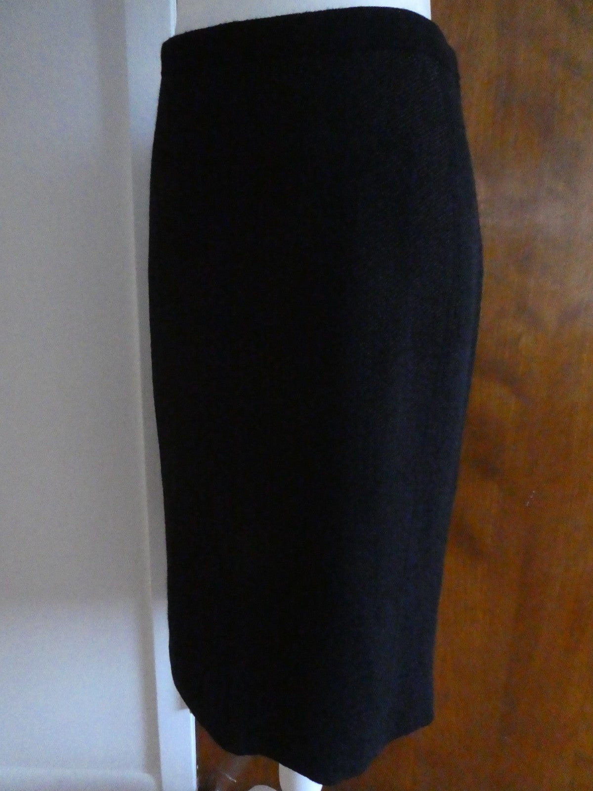 Eileen Fisher Women’s Black Wool Blend Pencil Skirt Size Large New w/Tag $198