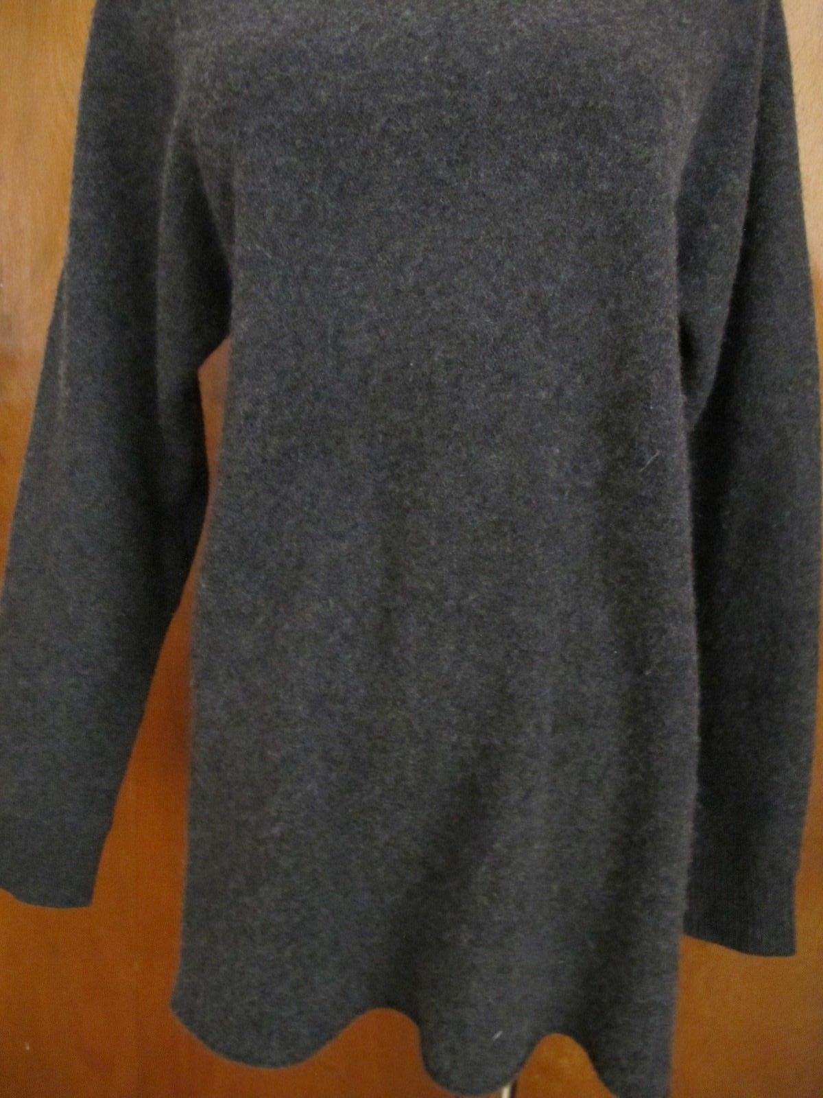 Bloomingdale’s women’s dark gray detailed 2Ply cashmere sweater  New