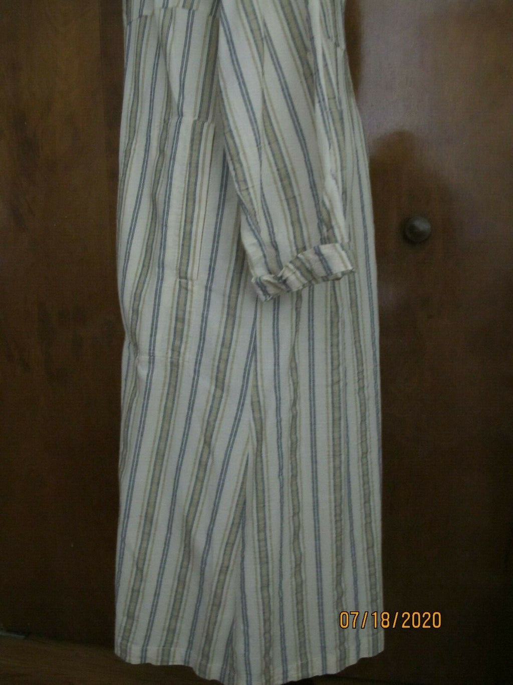 Free People Women's Sweet Melody Stripe Trench Coat Duster Xsmall (fits medium)