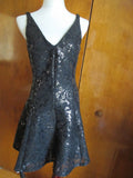 Ralph Lauren womens black evening A-line dress Size 8