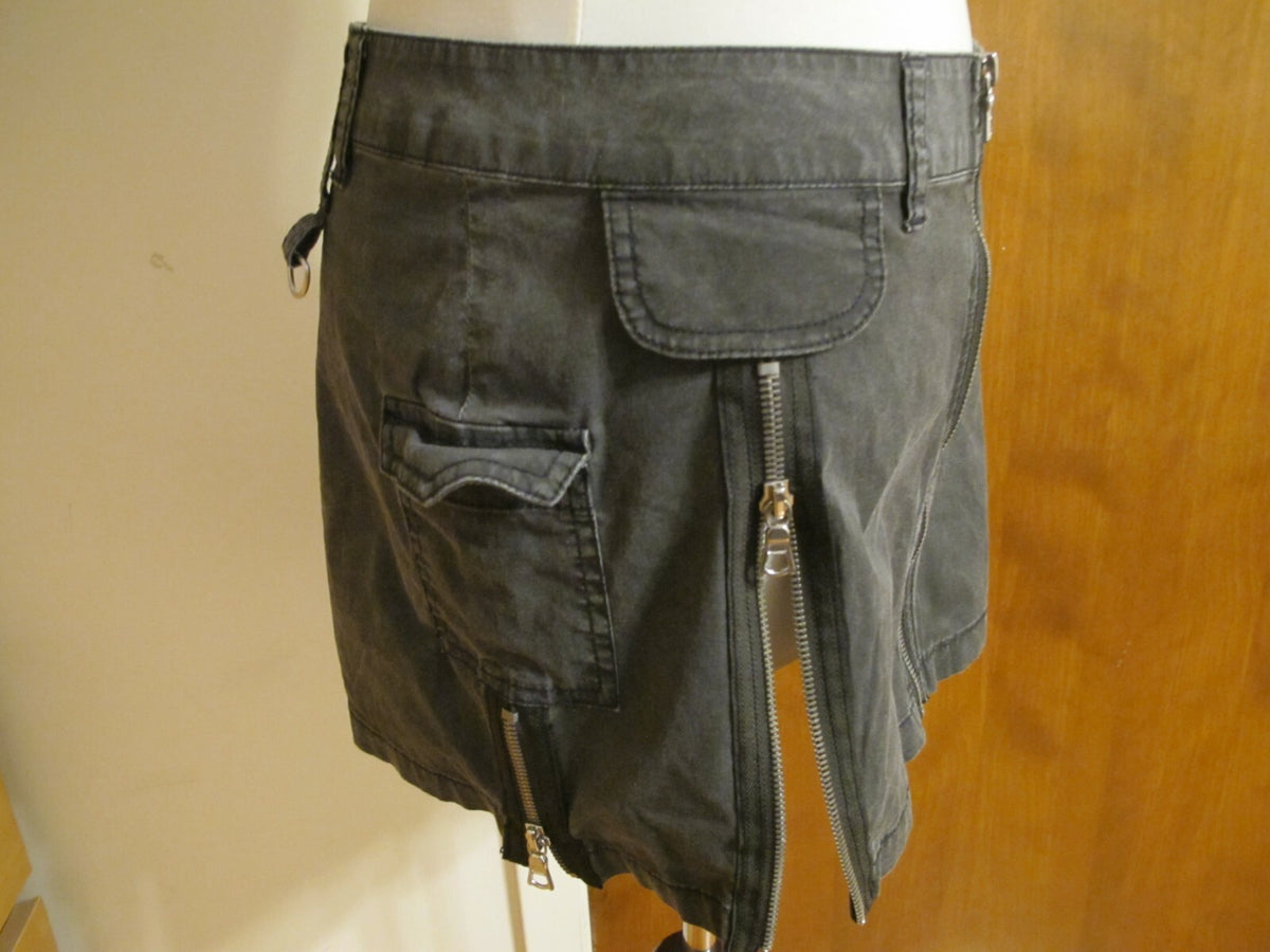 Buffalo David Bitton Divana Women’s Front Full Zip Mini Jeans Skirt Size 29 US M