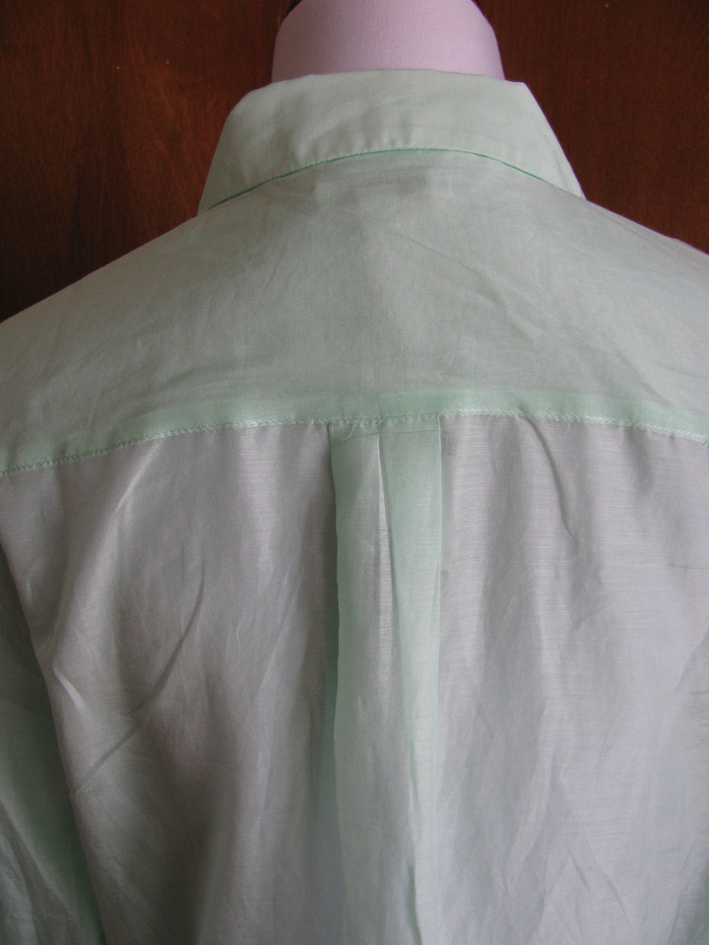 Gap women’s cotton silk light green shirt small