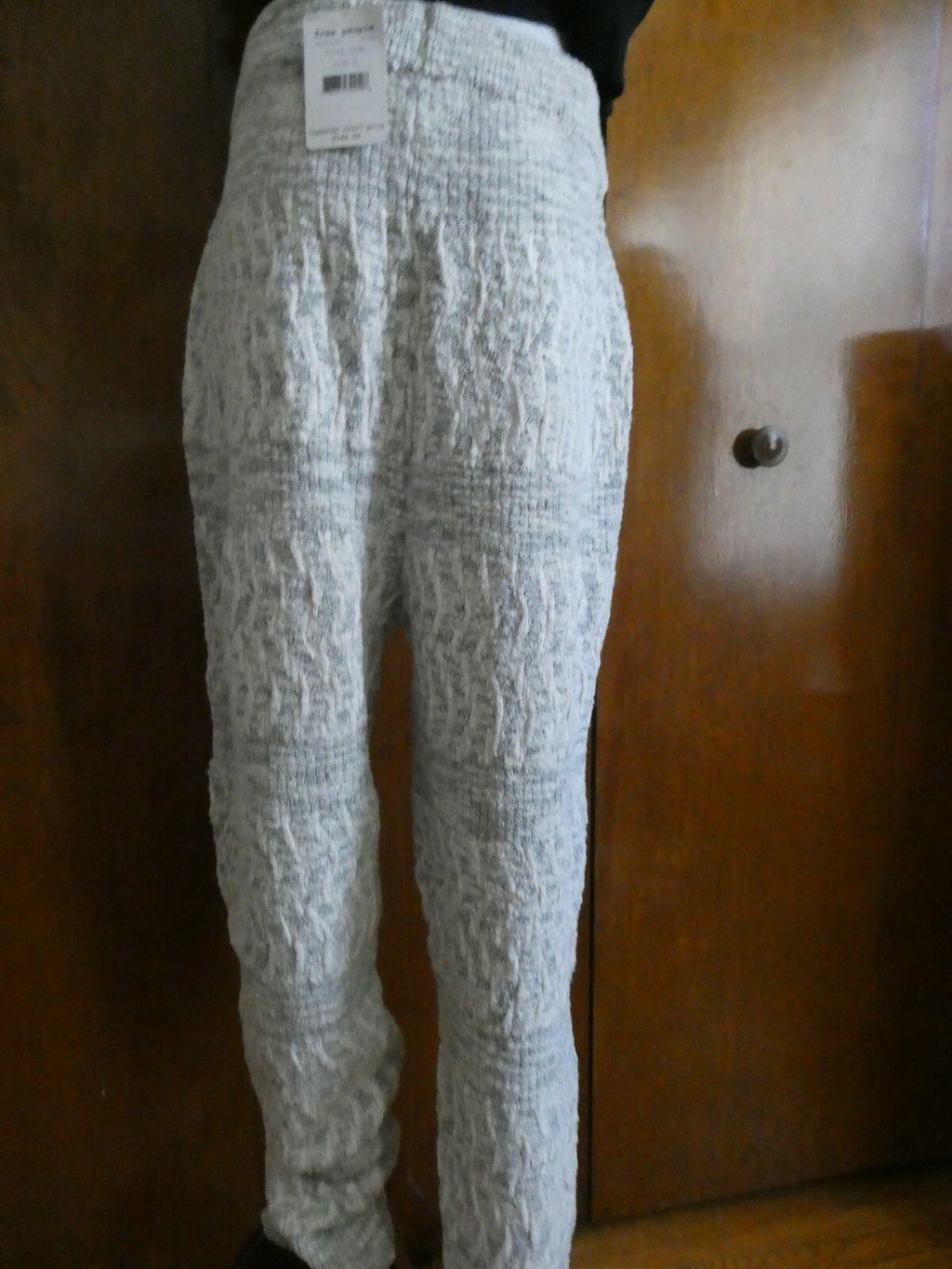 Free People Women's Ivory Comb Jogger Pants 