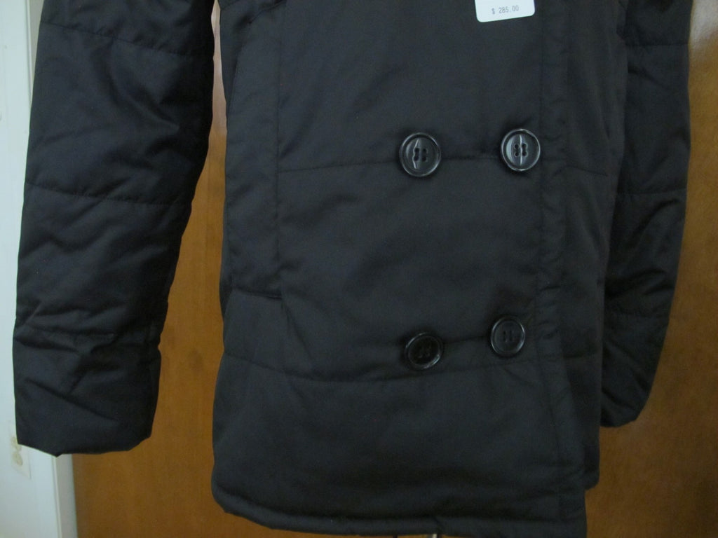 Lacoste Black Water Resistant Breathable Women's Jacket Coat New