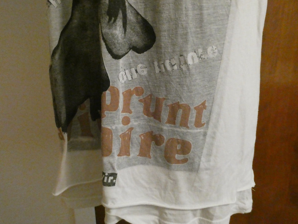 Second+Sunday Men White Graphic T-Shirt Soft Cotton Print Crew Neck XXL (fitsXL)