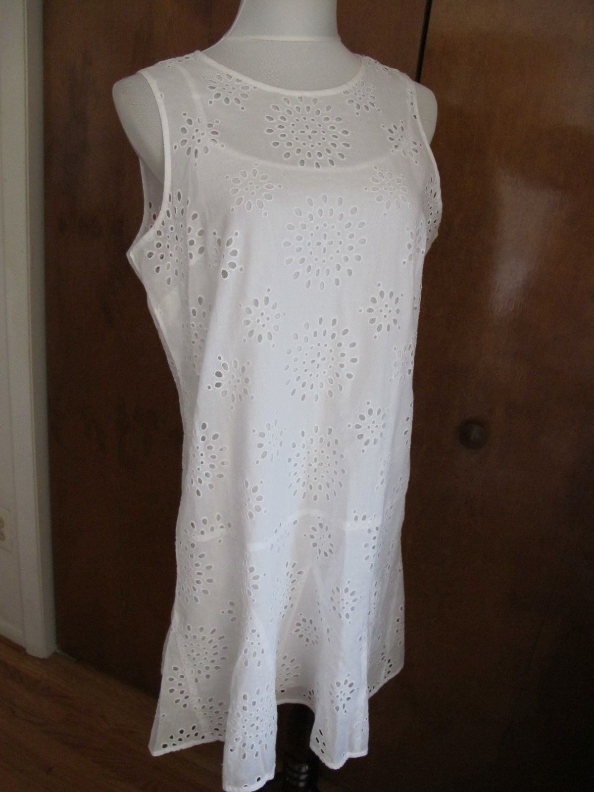 Michael Kors Women's White Lightweight Lined Dress 12 