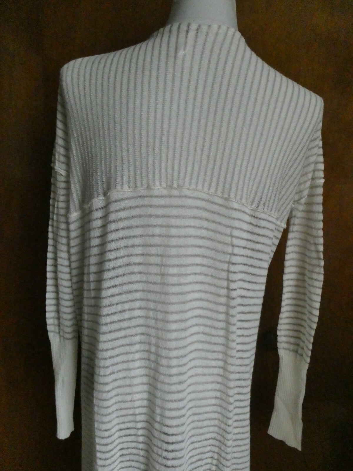 Free People Women's Ivory Comb Long Cardigan Xsmall 