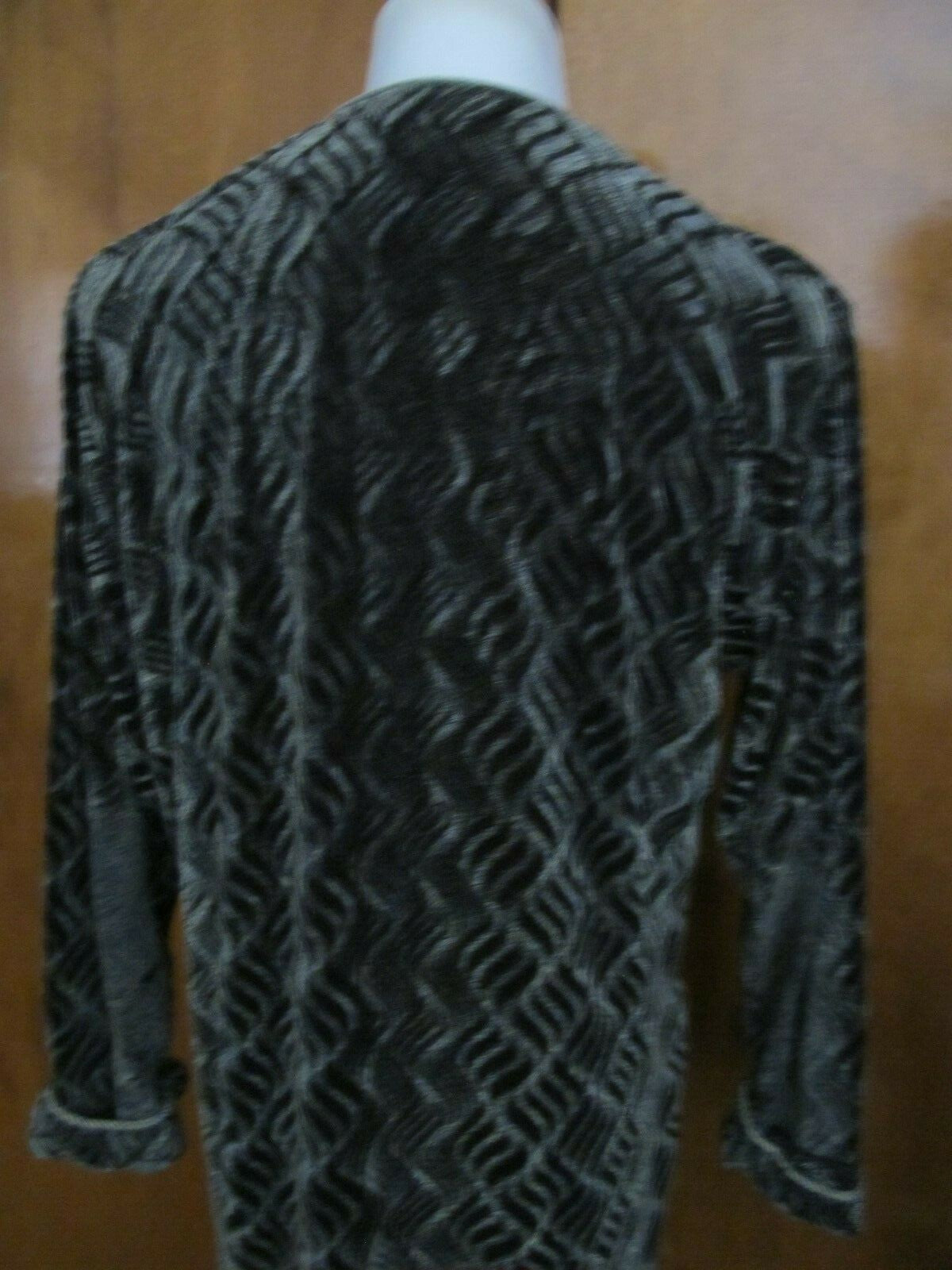 Melange Collection women's gray velour long sleeves dress size small 
