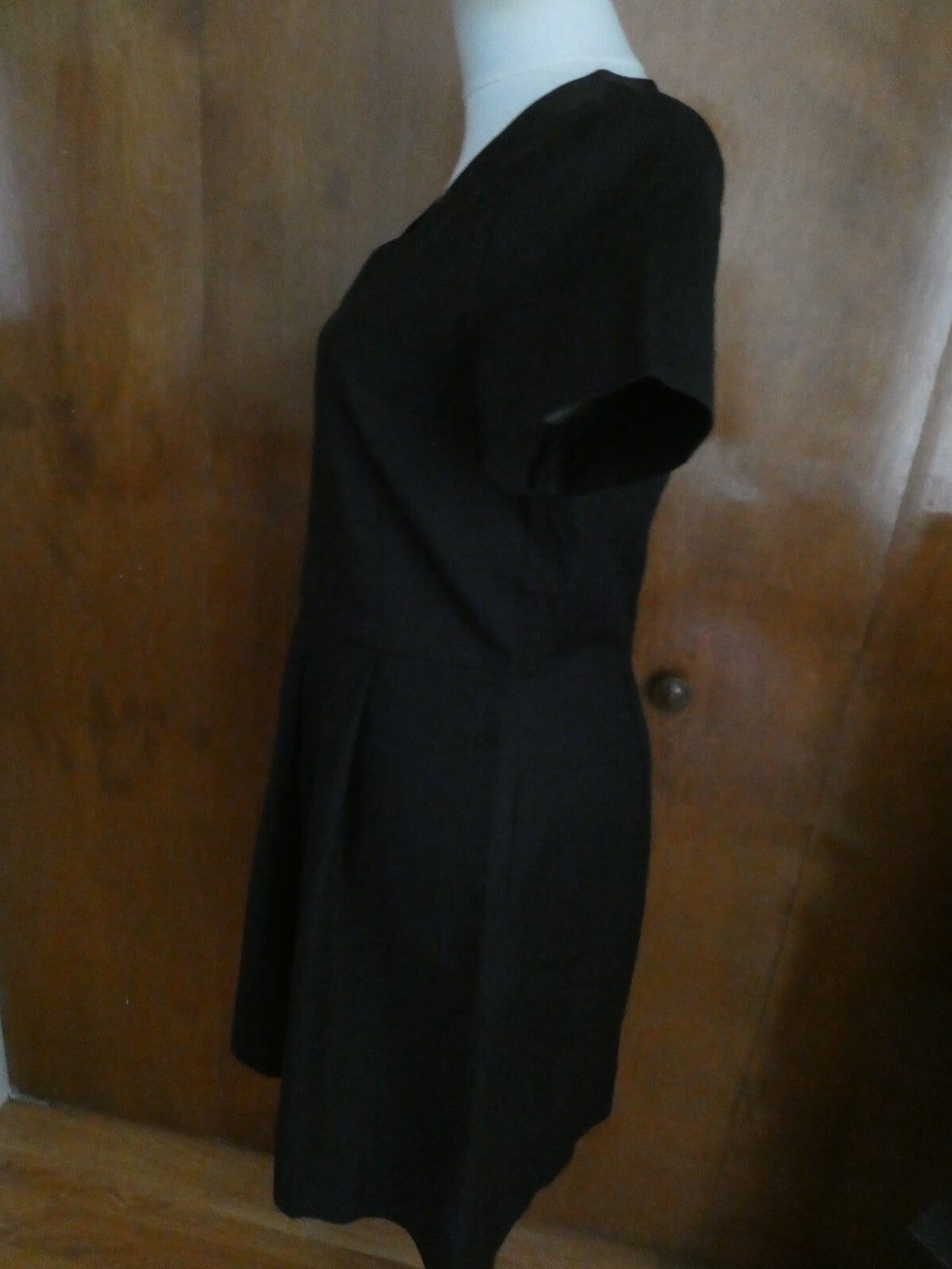 Gap women's black pleated cotton dress size 10