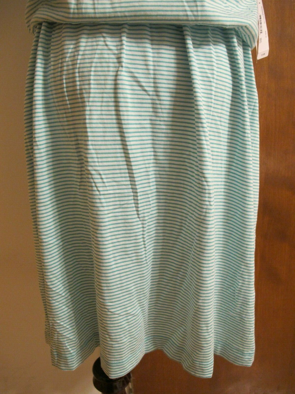 Lacoste women's green cotton pima stripe very soft summer dress Size 6