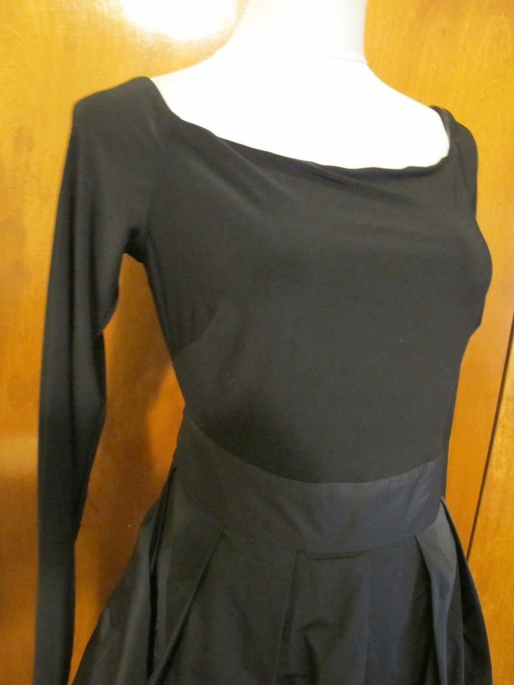 Ralph Lauren women's black pleated skirt evening stylish detailed dress 2 New