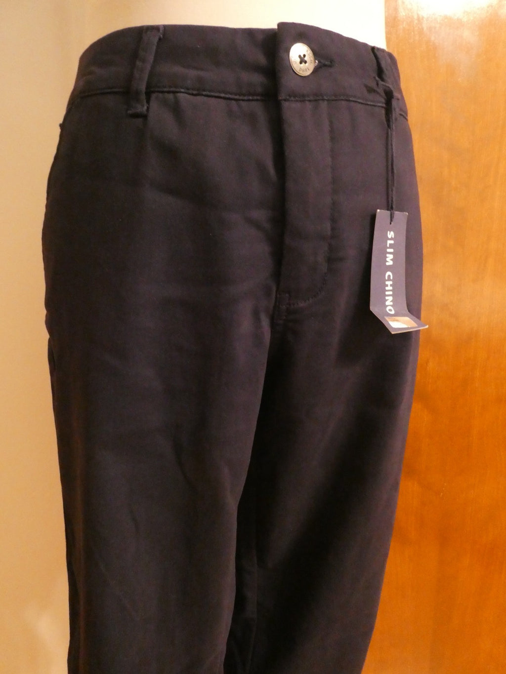 U.S. POLO ASSN. Women Navy Mid Rise Relax Fit Denim Slim Chino Pant 16 (fits 14)