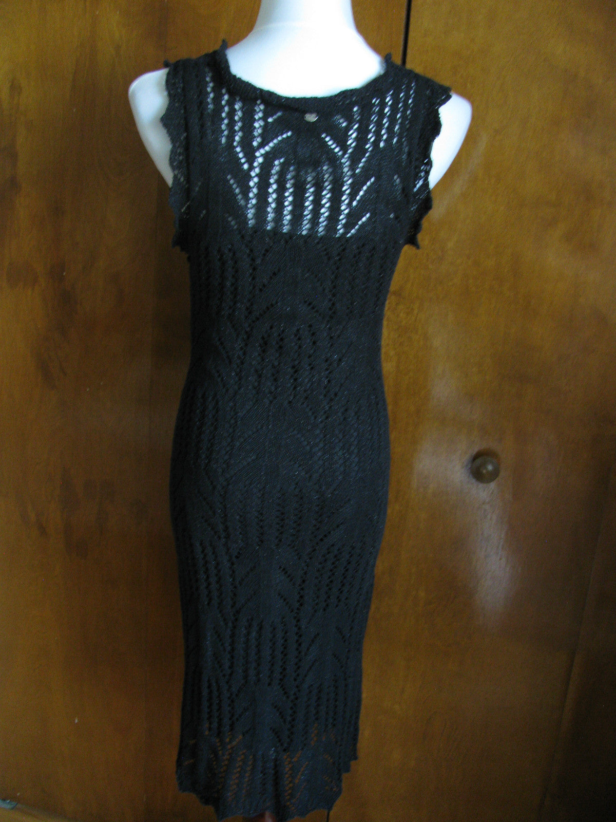 Guess women’s jet black pointtele dress New