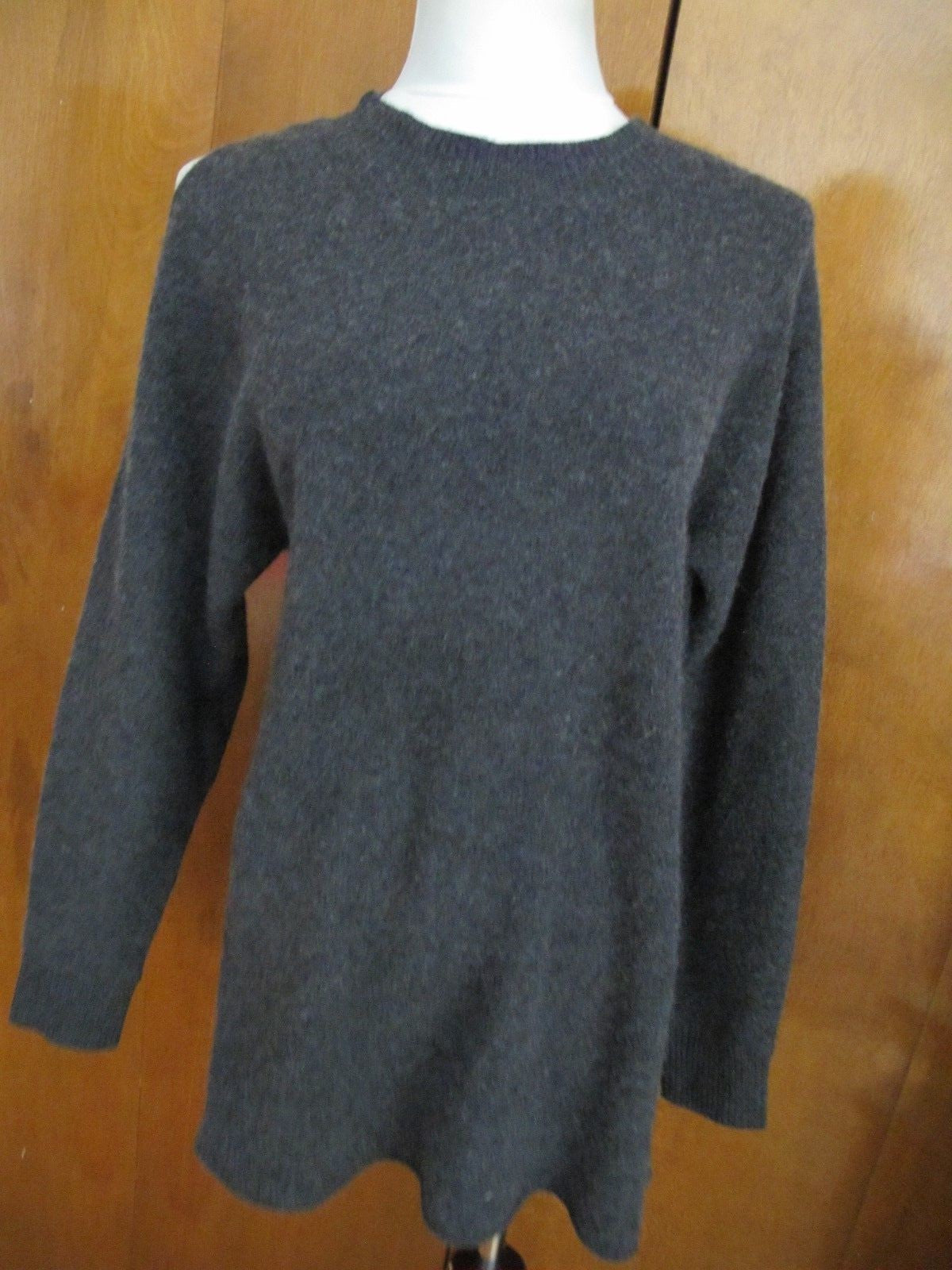 Bloomingdale’s women’s dark gray detailed 2Ply cashmere sweater  New