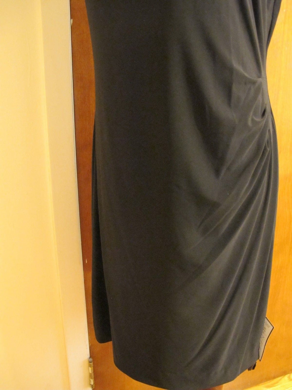 Ralph Lauren Women's Black White Evening Lined Dress 14