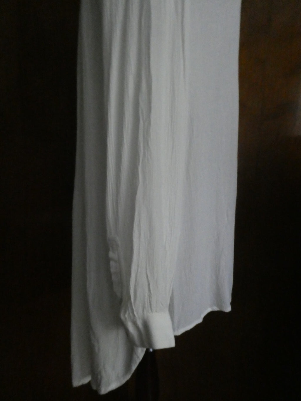 Free People women's ivory long sleeves rayon tunic top size Medium