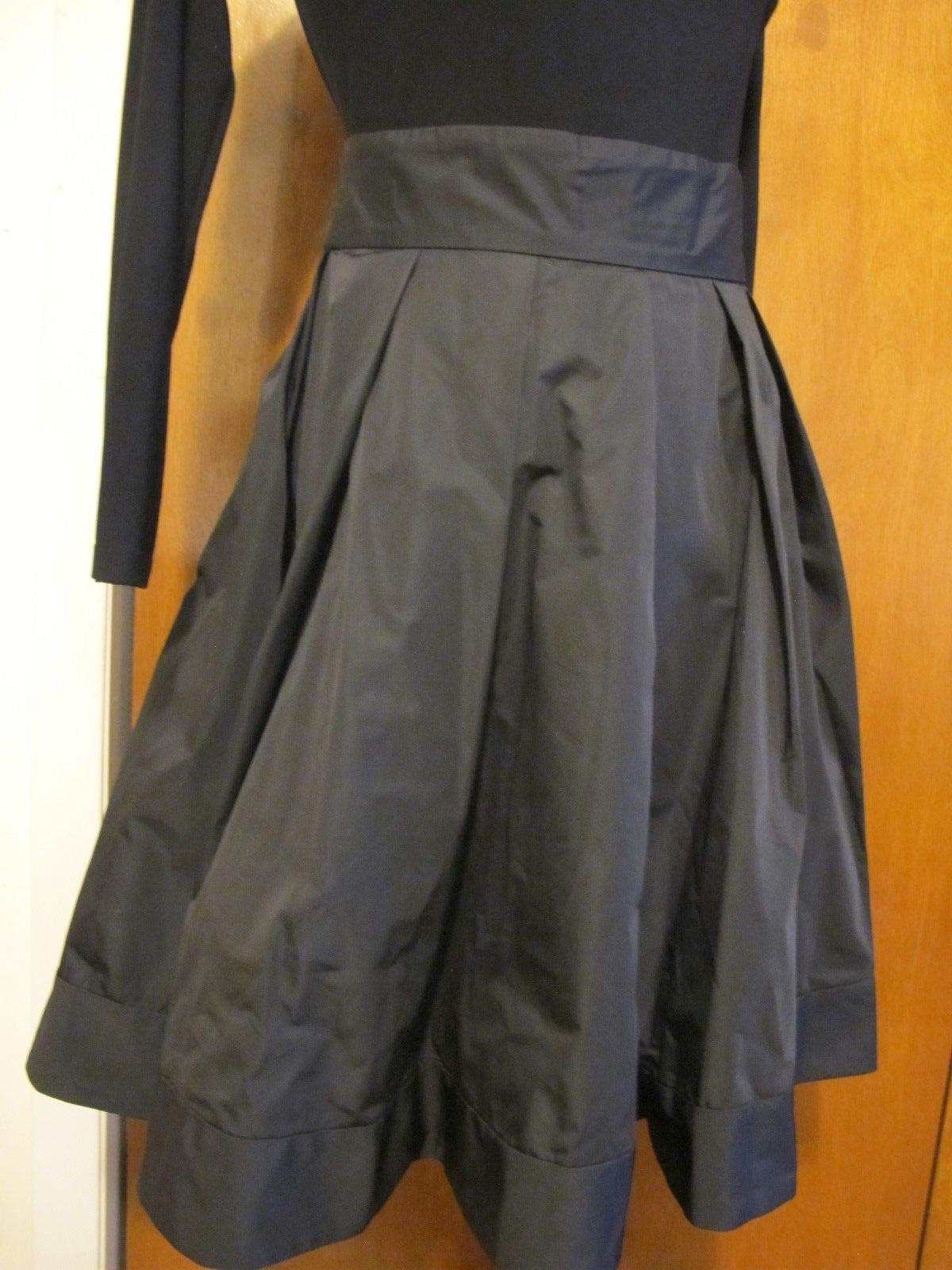 Ralph Lauren women's black pleated skirt evening stylish detailed dress 2 New