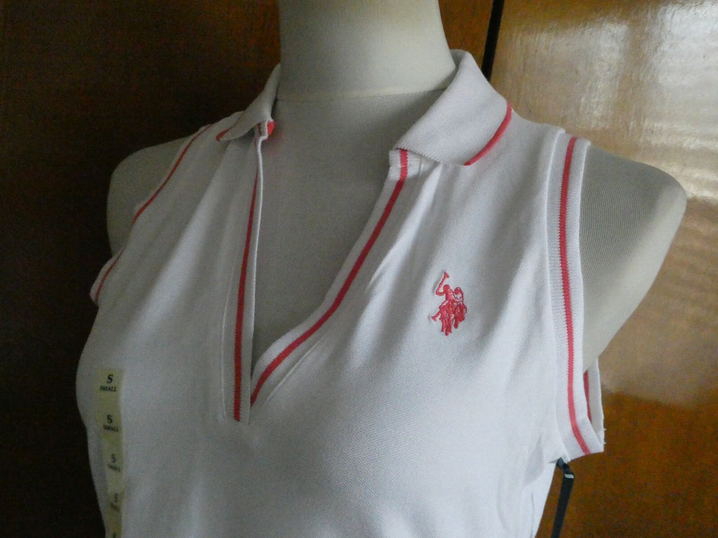 US POLO ASSN Women’s White USPA Sport Athletic Workout Dress Size Small