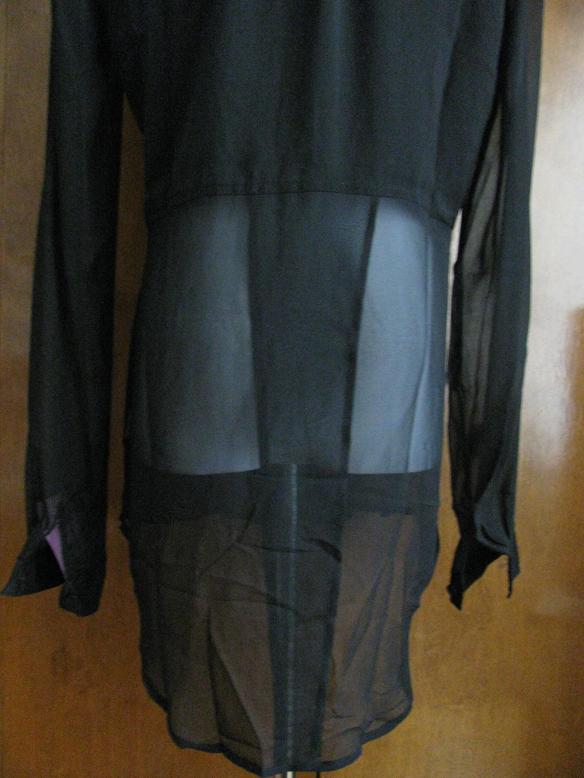 Free People women's black evening  detailed have lined mesh top size xsmall  NWT