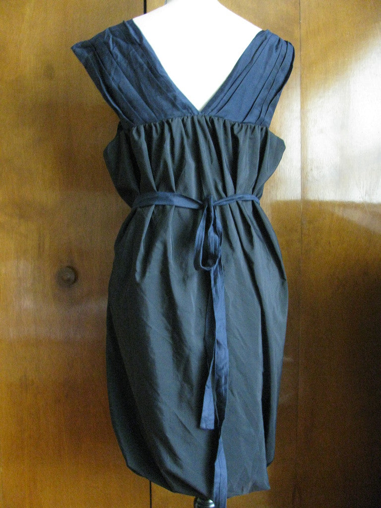 Gap Black Gathered Bubble  Women's Dress 12 