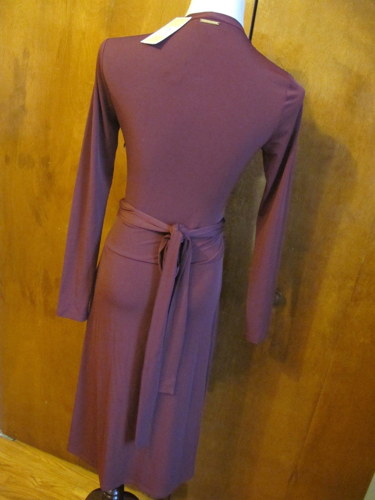 Michael Kors women’s burgundy A-line evening dress 2 