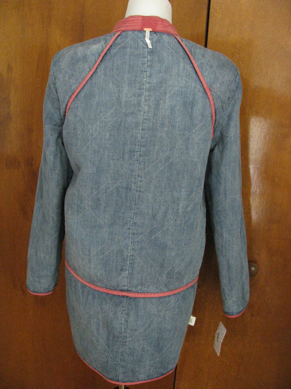 Free People Women's Reversible Denim Jacket Coat XSmall 