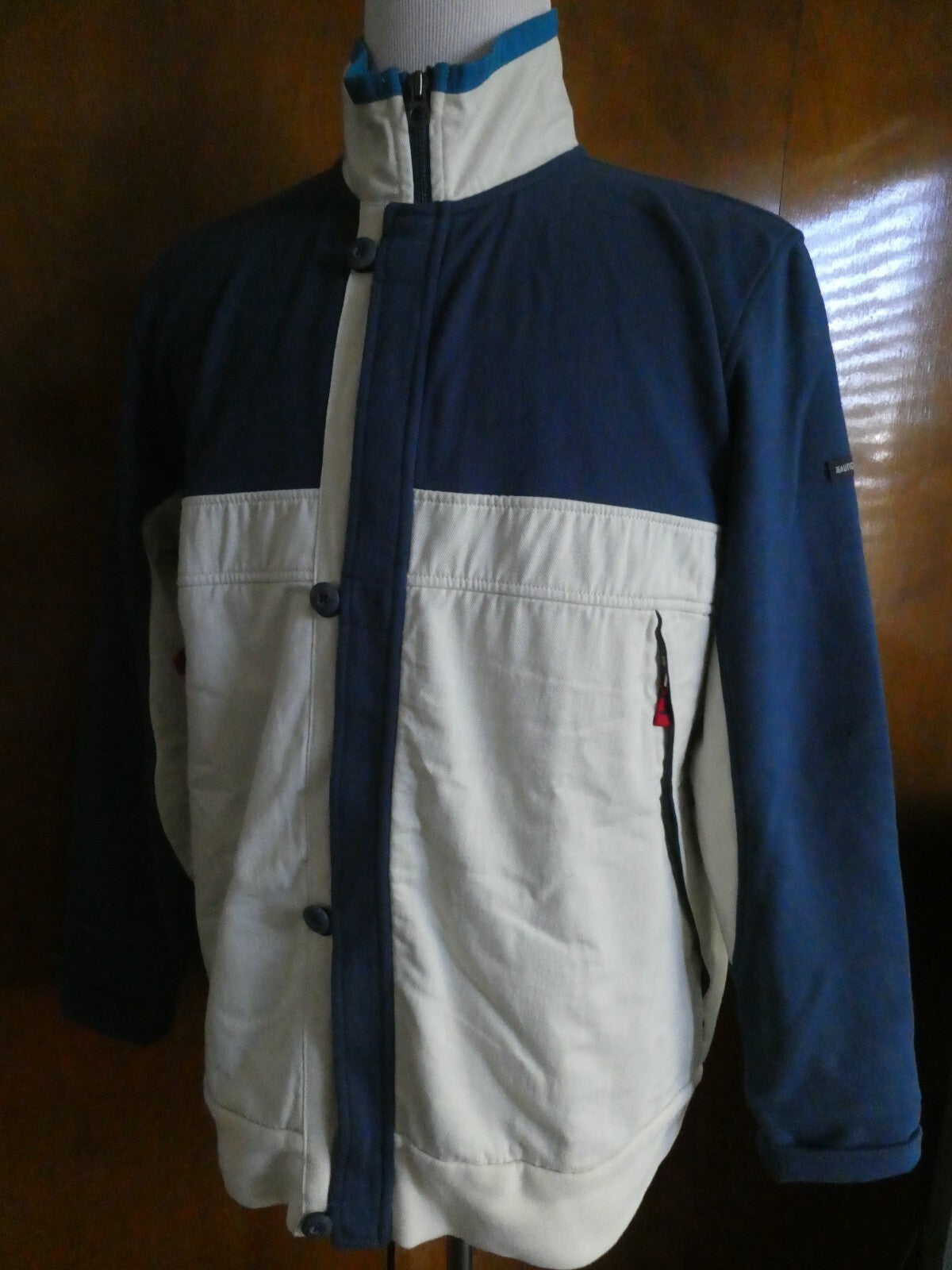Nautica Jeans men’s lapis blue a seasonal color soft flannel pullover New
