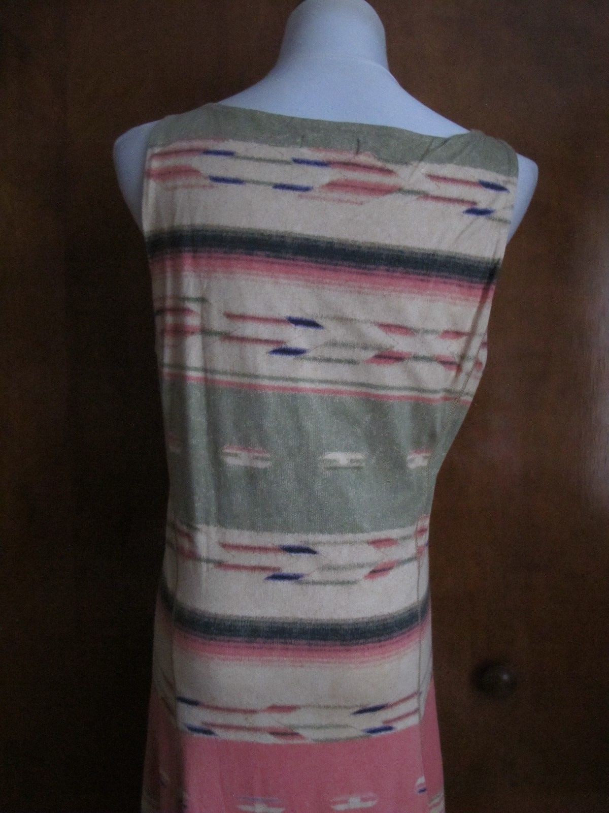 Lauren Jeans CO Women's multi color fitted A-line lined maxi dress Medium New
