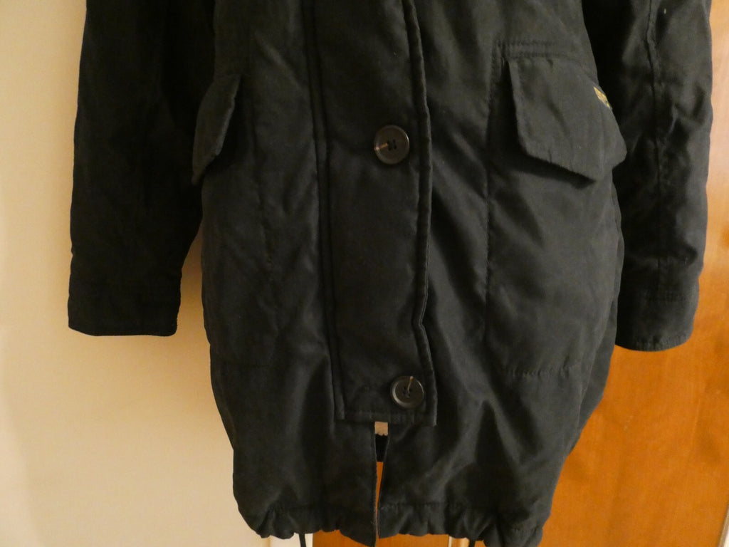 Abercrombie & Fitch Women's Long Faux Fur Winter Hooded Coat Jacket XSmall