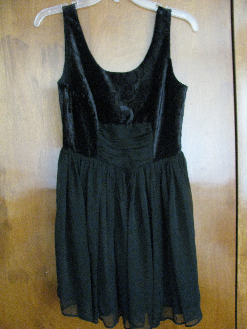 Free People women black detailed velour mesh lined dress size 2, 8, 12