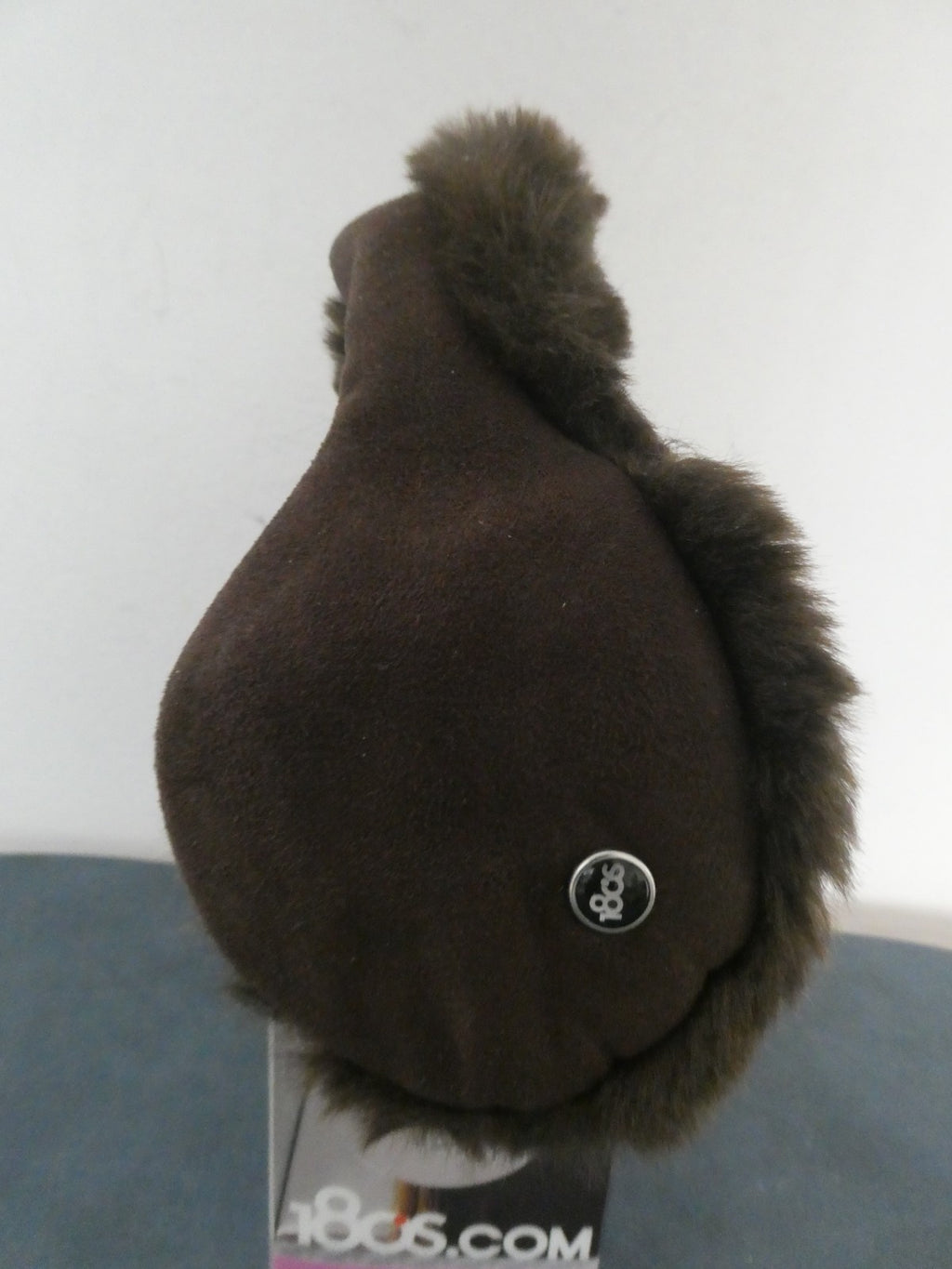180s Winterlude women cozy fleece ear behind the head brown adjustable one size