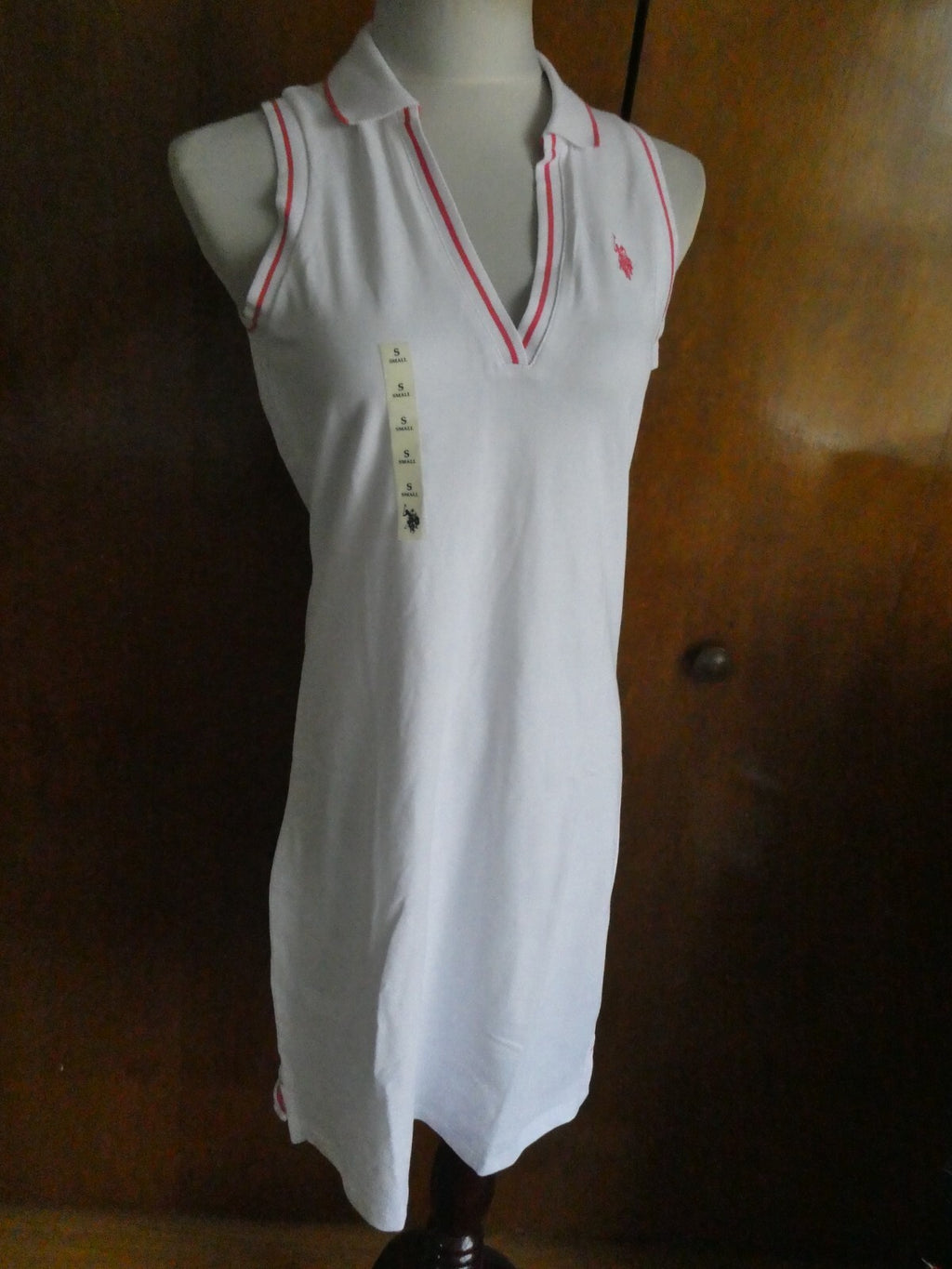US POLO ASSN Women’s White USPA Sport Athletic Workout Dress Size Small