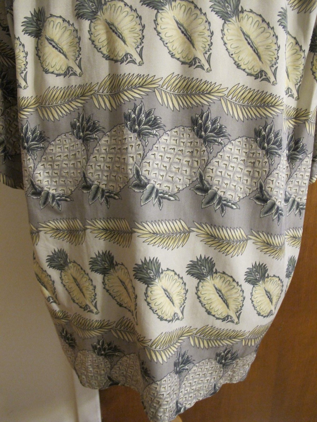 Tommy Bahama Mens Silk Multi Color Gray Bowling Camping Comfortable Shirt Large 