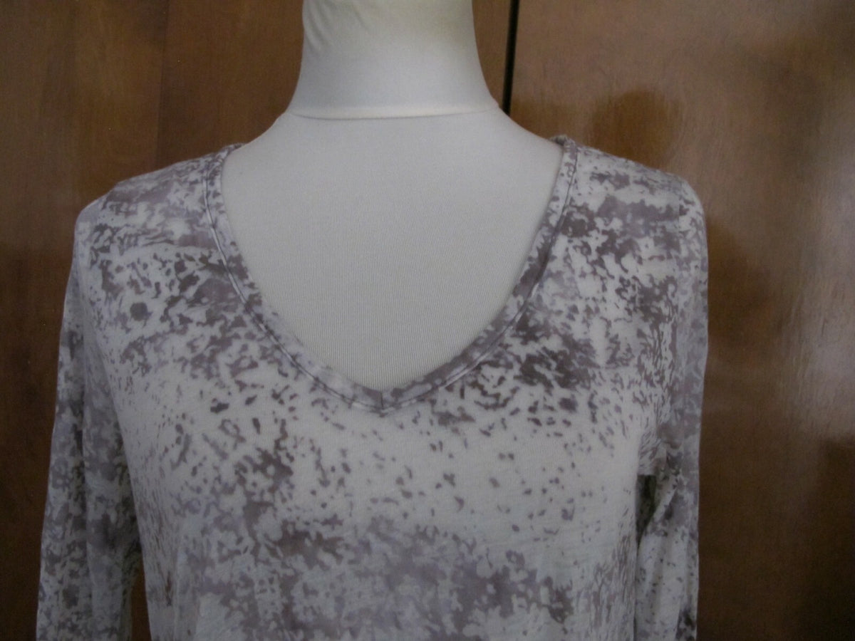 Vivienne Vivienne Tam Asymmetric Gray Tunic Long Top Size Medium 