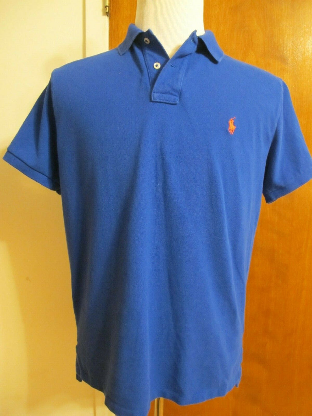 Polo Ralph Lauren Men's Blue Custom Fit Shirt Size Large 