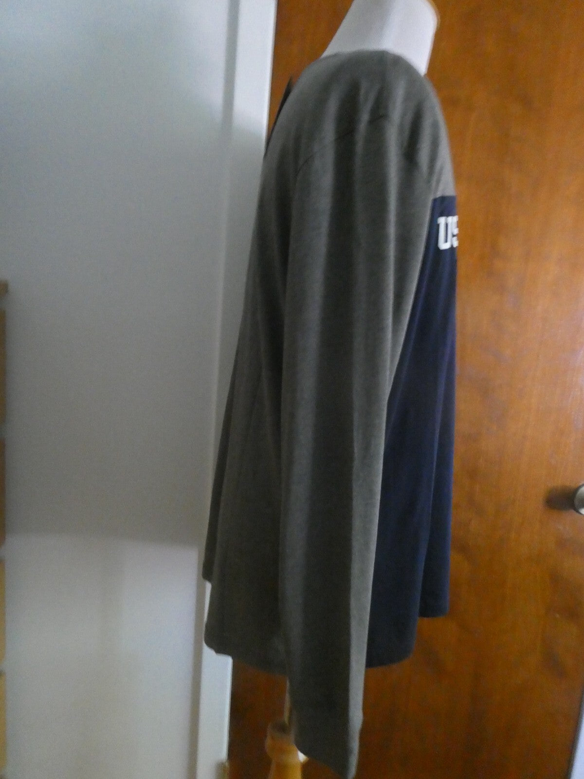 U.S POLO ASSN men’s navy/gray long sleeves soft cotton crew neck shirt size XL